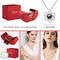 Preserved Red Real Rose Necklace 'I Love You' in 100 Languages